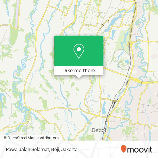 Rawa Jalan Selamat, Beji map