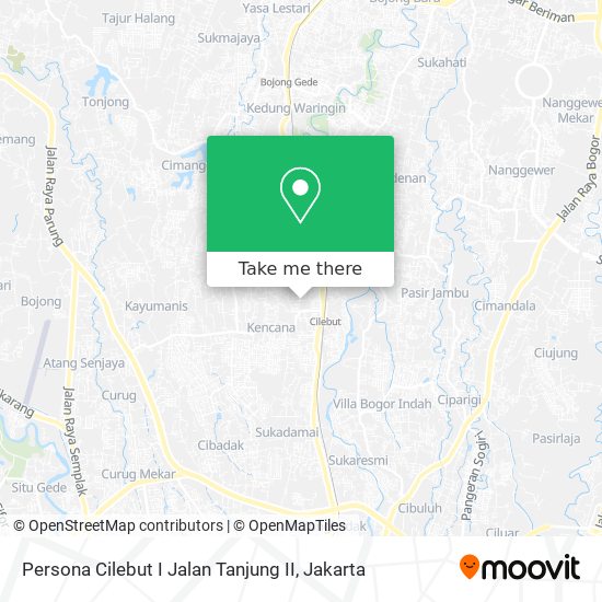 Persona Cilebut I Jalan Tanjung II map