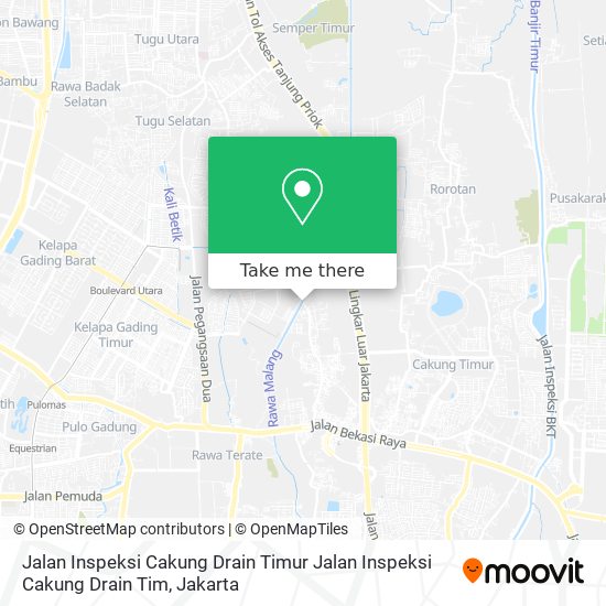 Jalan Inspeksi Cakung Drain Timur Jalan Inspeksi Cakung Drain Tim map