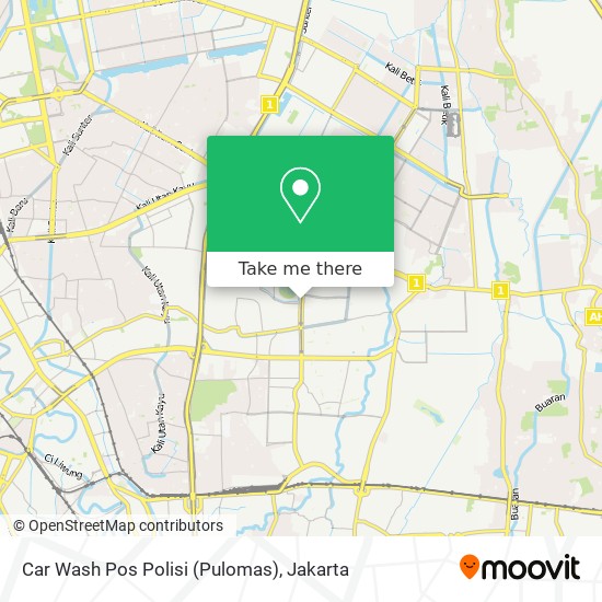 Car Wash Pos Polisi (Pulomas) map