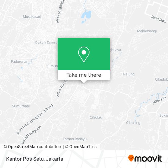 Kantor Pos Setu map