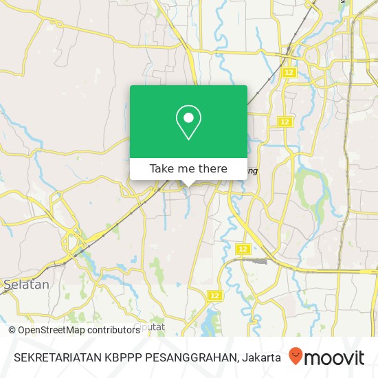 SEKRETARIATAN KBPPP PESANGGRAHAN map