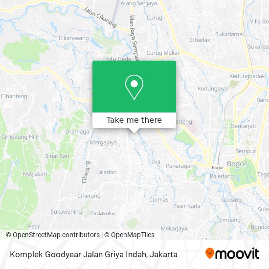 Komplek Goodyear Jalan Griya Indah map