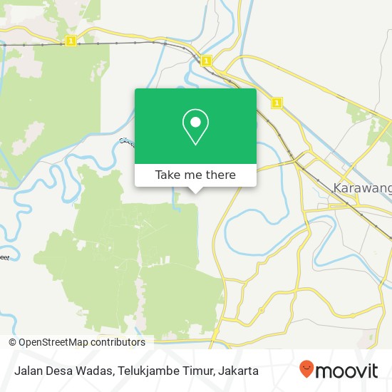 Jalan Desa Wadas, Telukjambe Timur map