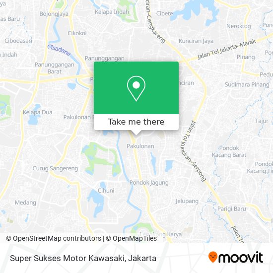 Super Sukses Motor Kawasaki map