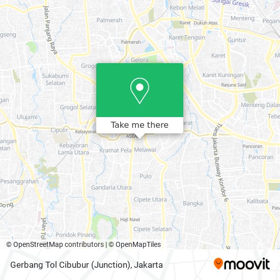 Gerbang Tol Cibubur (Junction) map