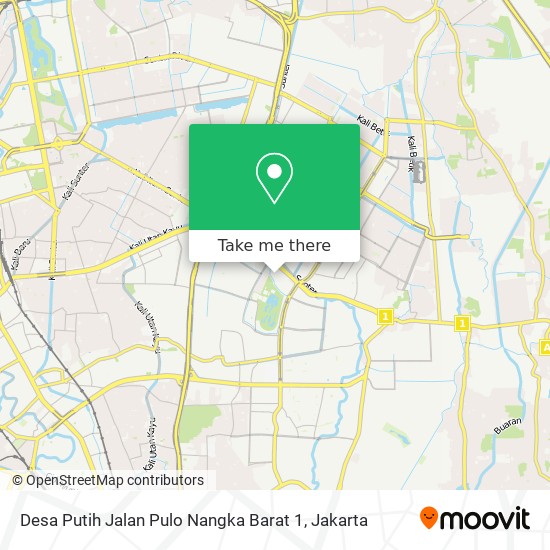 Desa Putih Jalan Pulo Nangka Barat 1 map