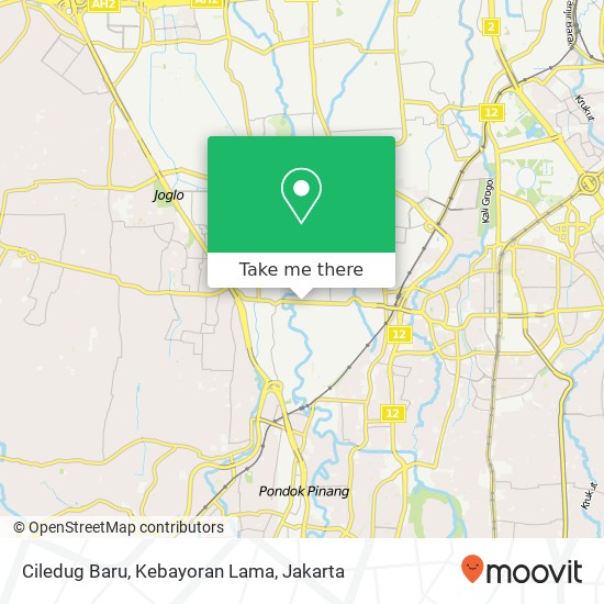 Ciledug Baru, Kebayoran Lama map