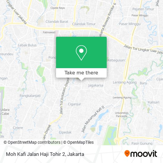Moh Kafi Jalan Haji Tohir 2 map