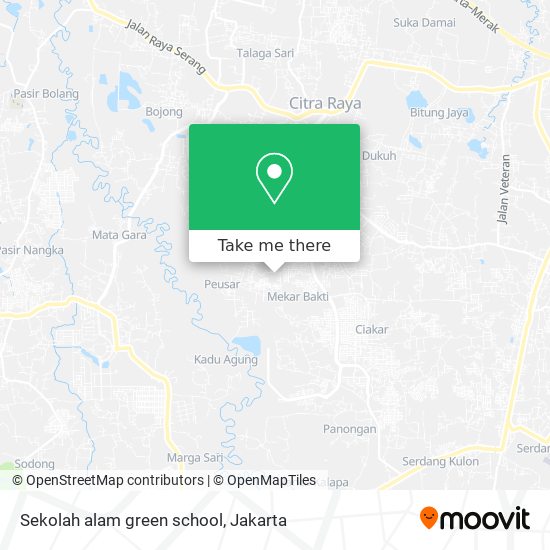 Sekolah alam green school map