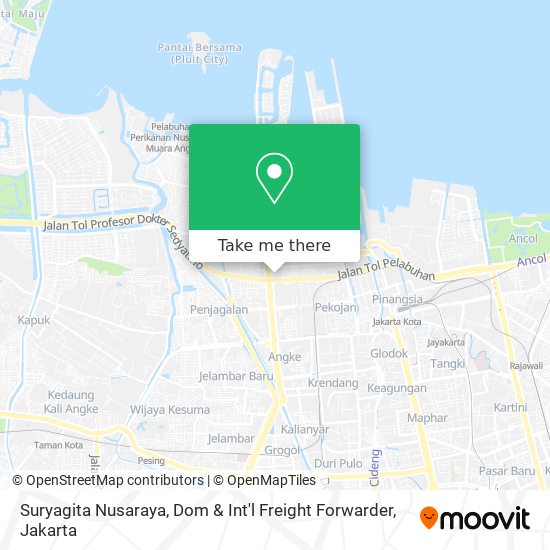 Suryagita Nusaraya, Dom & Int'l Freight Forwarder map