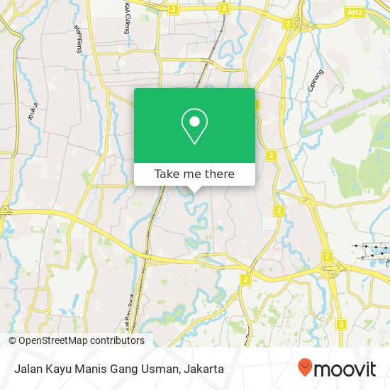 Jalan Kayu Manis Gang Usman map