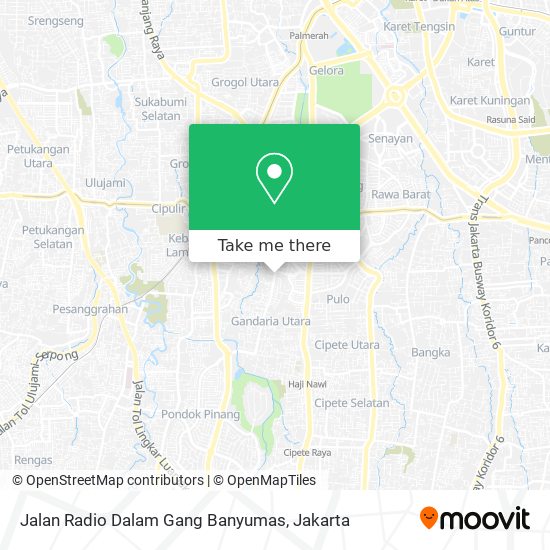 Jalan Radio Dalam Gang Banyumas map