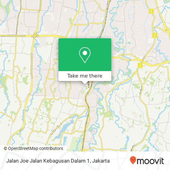 Jalan Joe Jalan Kebagusan Dalam 1 map