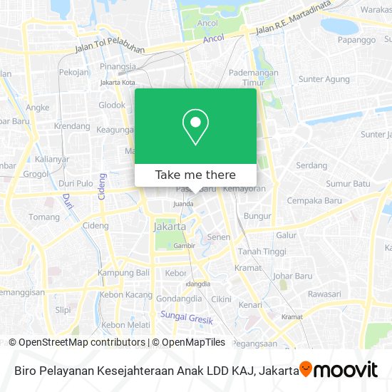 Biro Pelayanan Kesejahteraan Anak LDD KAJ map