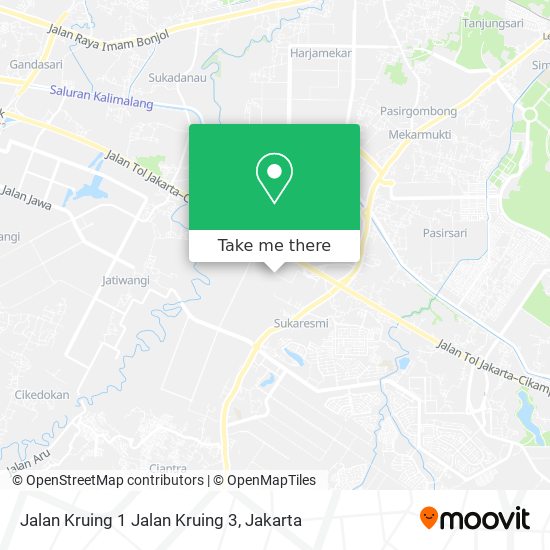 Jalan Kruing 1 Jalan Kruing 3 map