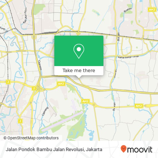 Jalan Pondok Bambu Jalan Revolusi map