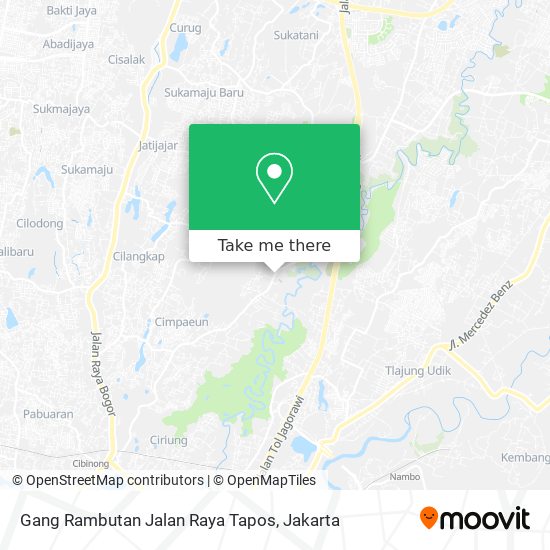 Gang Rambutan Jalan Raya Tapos map