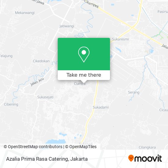 Azalia Prima Rasa Catering map