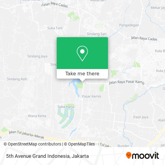 5th Avenue Grand Indonesia map