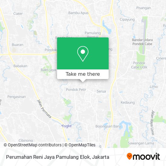 Perumahan Reni Jaya Pamulang Elok map