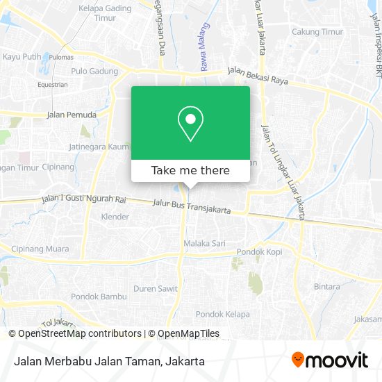 Jalan Merbabu Jalan Taman map