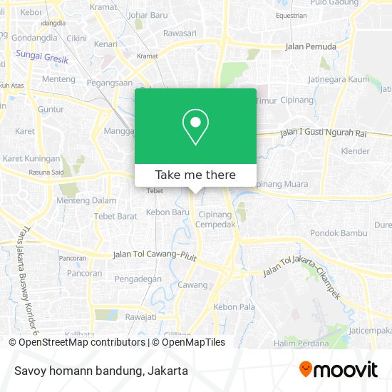 Savoy homann bandung map