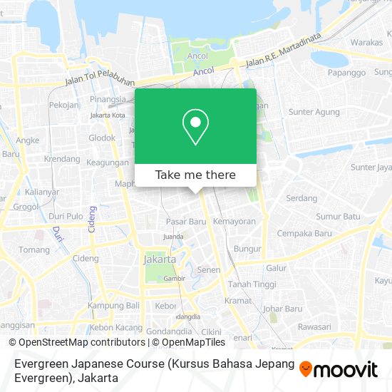 Evergreen Japanese Course (Kursus Bahasa Jepang Evergreen) map