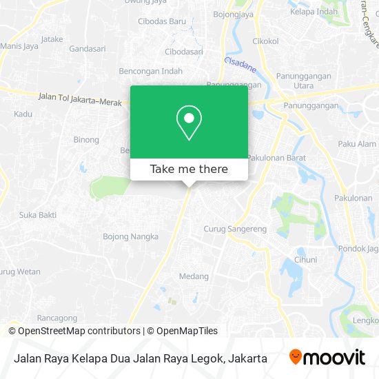 Jalan Raya Kelapa Dua Jalan Raya Legok map