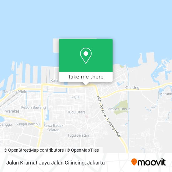 Jalan Kramat Jaya Jalan Cilincing map