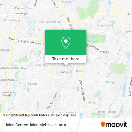 Jalan Centex Jalan Mebel map