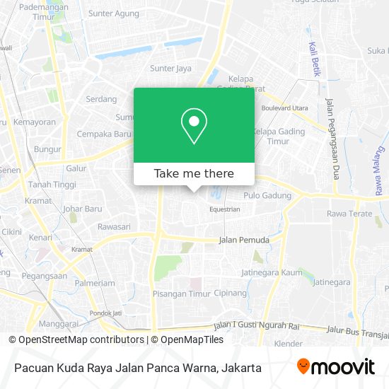 Pacuan Kuda Raya Jalan Panca Warna map