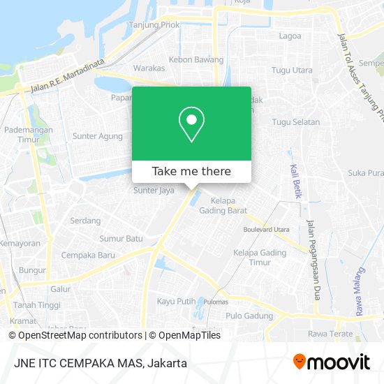 JNE ITC CEMPAKA MAS map