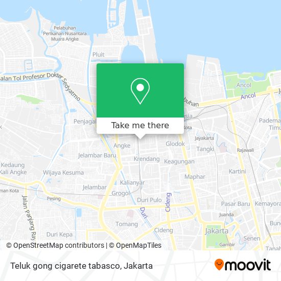 Teluk gong cigarete tabasco map