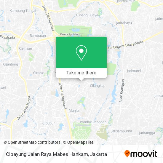 Cipayung Jalan Raya Mabes Hankam map