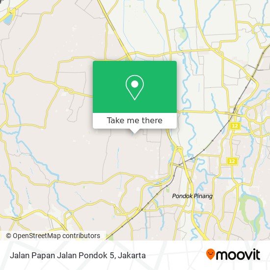 Jalan Papan Jalan Pondok 5 map