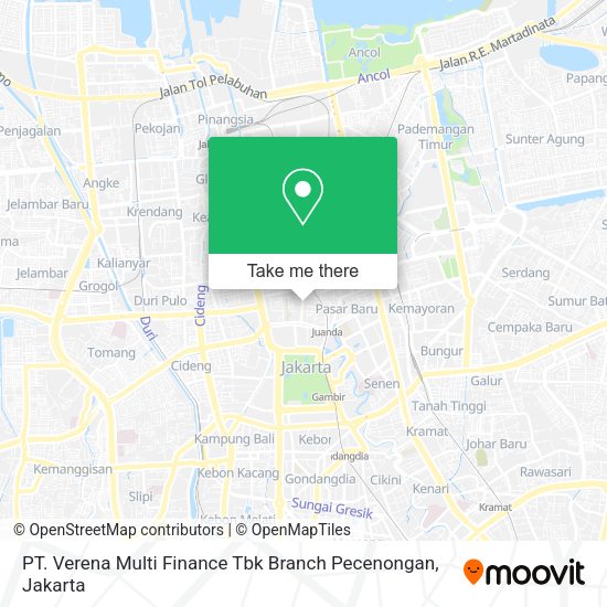 How to get to PT. Verena Multi Finance Tbk Branch Pecenongan ...