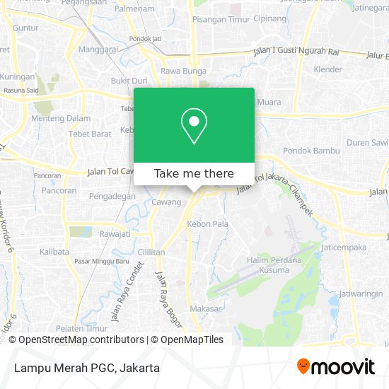 Lampu Merah PGC map