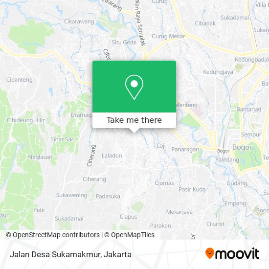 Jalan Desa Sukamakmur map