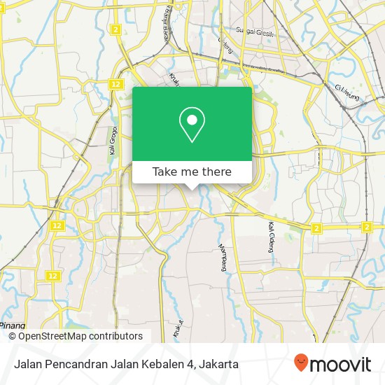 Jalan Pencandran Jalan Kebalen 4 map