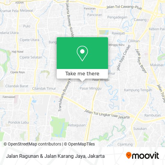 Jalan Ragunan & Jalan Karang Jaya map