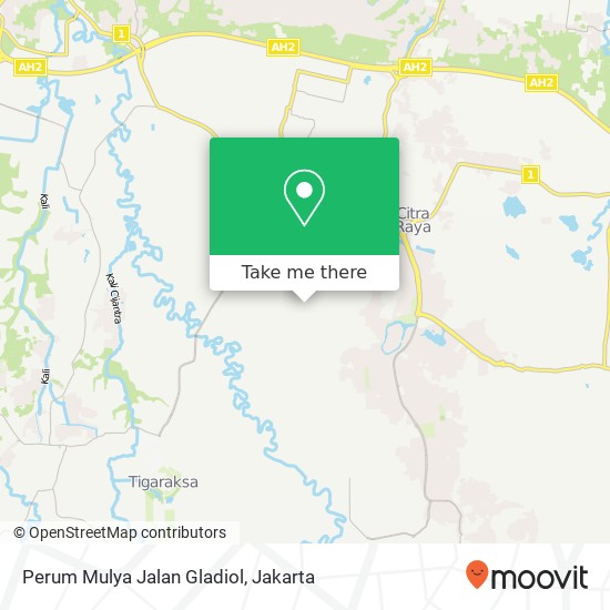 Perum Mulya Jalan Gladiol, Cikupa map