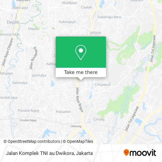 Jalan Komplek TNI au Dwikora map