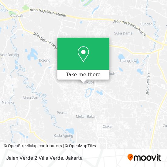 Jalan Verde 2 Villa Verde map