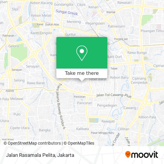 Jalan Rasamala Pelita map