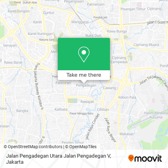 Jalan Pengadegan Utara Jalan Pengadegan V map