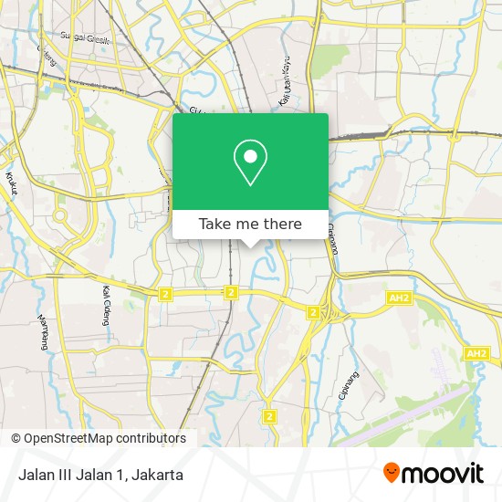 Jalan III Jalan 1 map