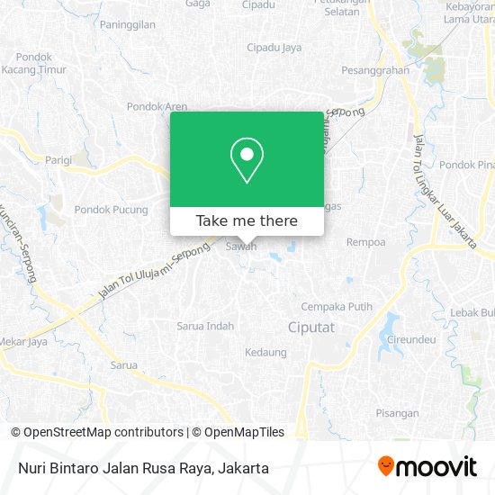 Nuri Bintaro Jalan Rusa Raya map