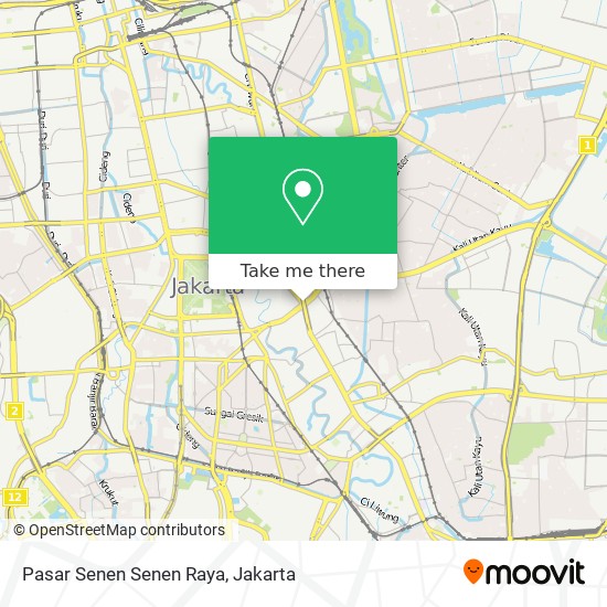 Pasar Senen Senen Raya map