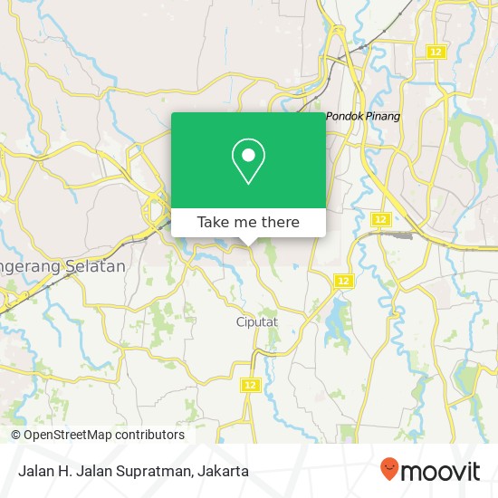 Jalan H. Jalan Supratman map